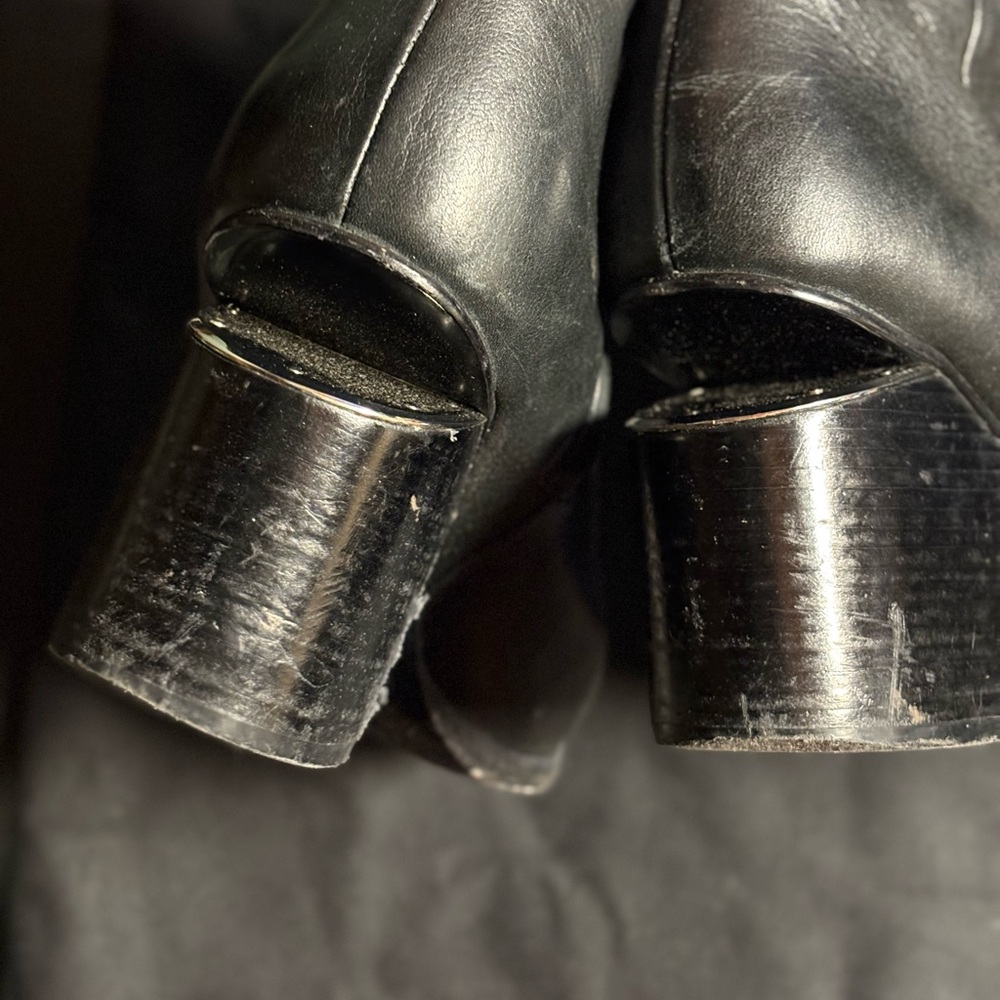 Alexander Wang Black Leather Ankle Boots, size 41 - Picture 4 of 5